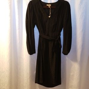 REBECCA TAYLOR silk black dress. Size 8. NWT